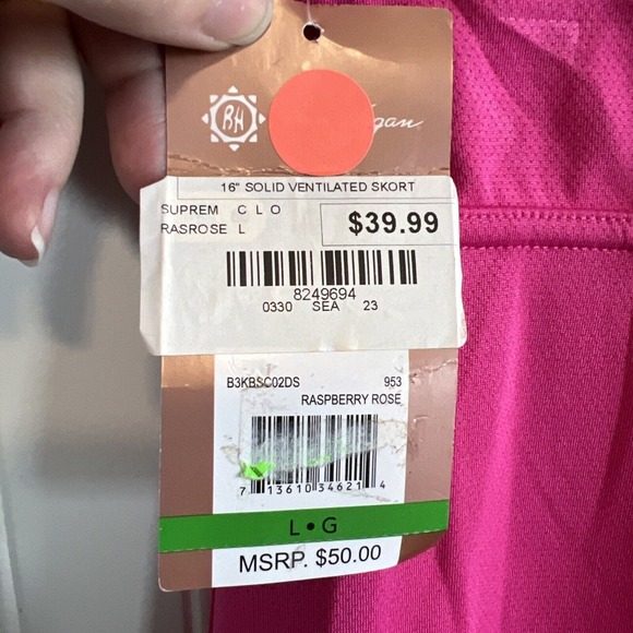 Ben Hogan 16" Tummy Control skort Bundle Of 2 Size Large Purple Pink Golf NWT - Picture 3 of 15